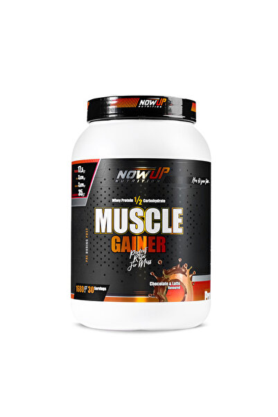 NOWUP NUTRITION Muscle Gainer 1680 gr | Çikolata & Latte Aromalı | 50gr Karbo...