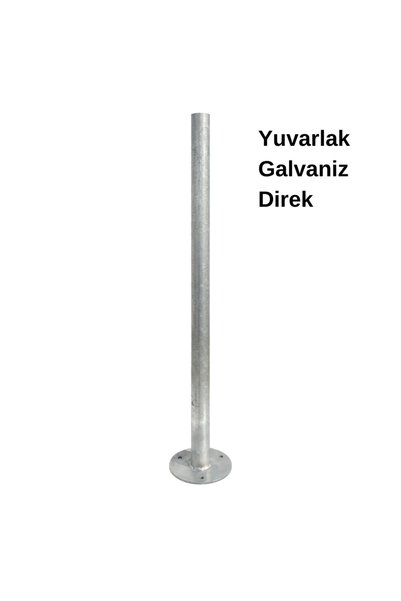 Hayat Trafik Galvaniz Direk 2 Metre Flanşlı
