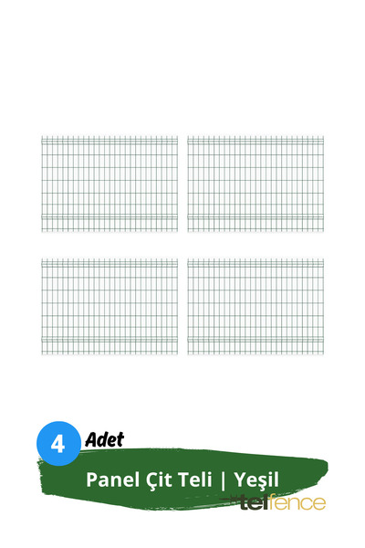 Telfence Panel Çit Teli - 120 x 250 Cm - 4 ADET