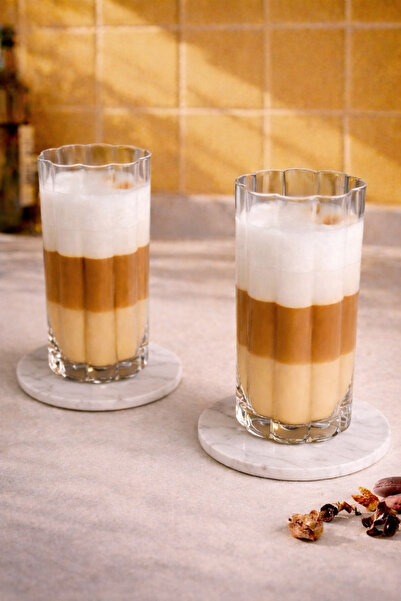 yeninesilevim 2'li Çiçek Görünümlü 250 mL Cam Meşrubat/Kahve/İçecek/Kokteyl B...