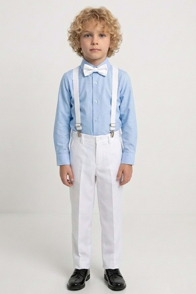 s.t. sebat tekstil 23 aprilie Set pentru băieți cu pantaloni din gabardină al...