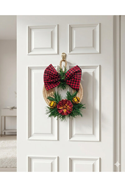 bayram taşcıoğlu home desing Küçük boy Hediyelik Yılbaşı kozalak Garland Kapı...