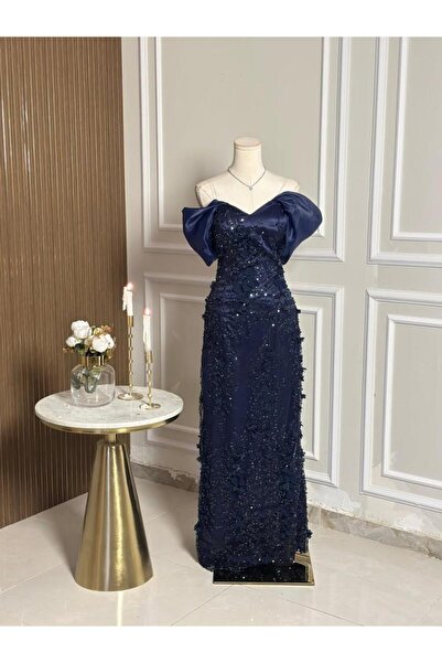 vanus fashion 6684-فستان سهرة طويل