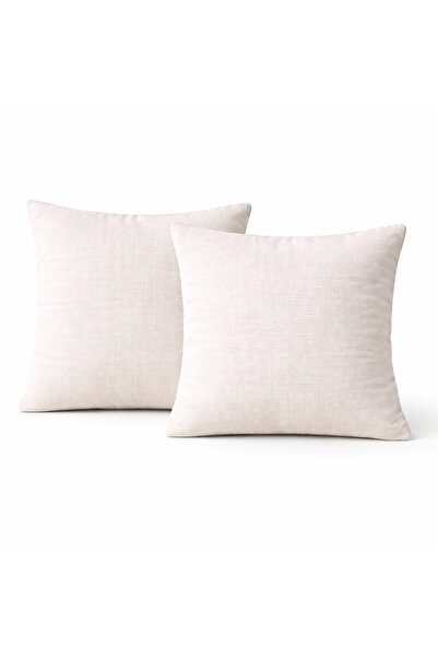 OEM Set 2 Perne decorative premium, Material Textil tip In – 45 x 45 cm - Alb