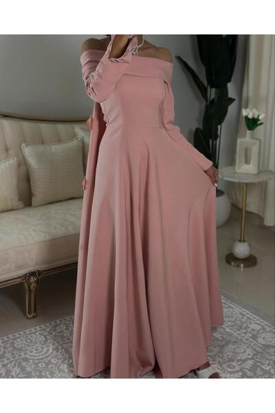 vanus fashion 5702 -فستان كلاسيكي بلمسة جميلة