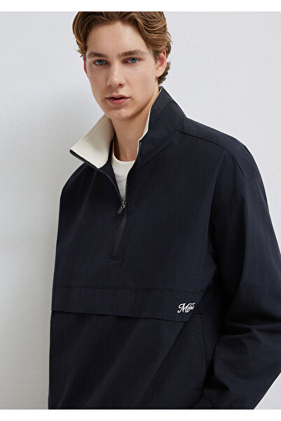 Mavi Black Sweatshirt with Half Zipper 0211890-900