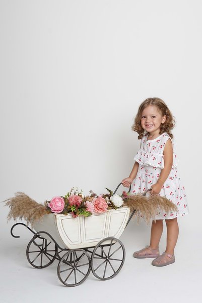 s.t. sebat tekstil Girl's cotton summer dress - comfortable fit, easy to mix and match