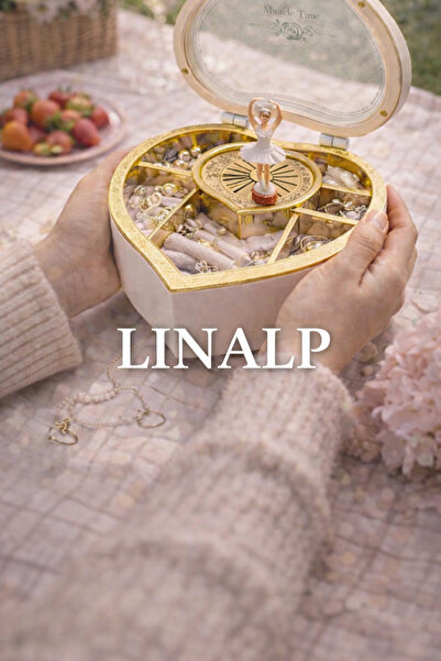 TeknoClass Balerinli Müzikli Kalp Takı Kutusu Işıklı Kurmalı Hediyelik Romant...