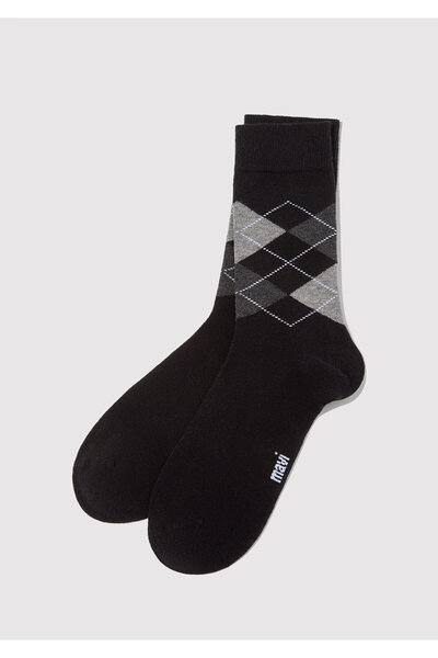 Mavi Μαύρες κάλτσες με σχέδιο μπακλαβά 0912326-900