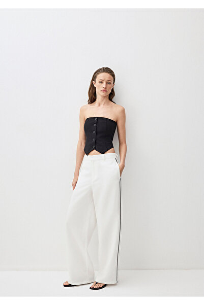 Mavi Ekru (TENCEL™) Liyosel Karışımlı Pantolon 1011014-80194