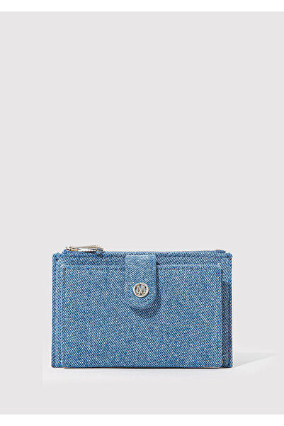 Mavi M Logo Detailed Denim Wallet 1913139-10242