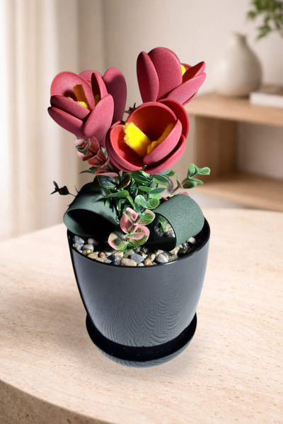 nftart.design زهرة صناعية - توليب في وعاء