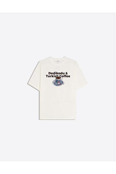 Disante Γυναικείο μπλουζάκι με στάμπα τουρκικού καφέ, με λαιμόκοψη ποδηλάτου,...