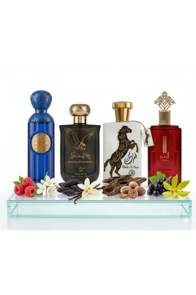 OUDE Set 4 Parfumuri Arabesti De Barbati 100ML - Gissah Blue + Ghala Zayed + ...
