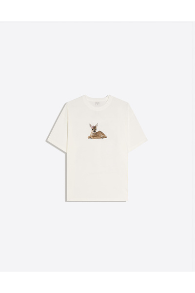 Disante Γυναικείο μπλουζάκι Ceylan Printed Crew Neck Oversize Trend