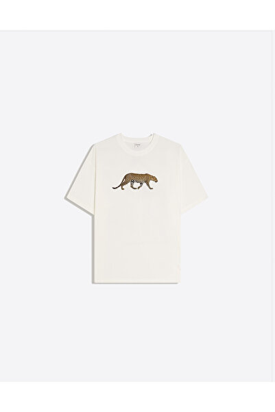 Disante Tricou de damă Basic Trend cu imprimeu leopard