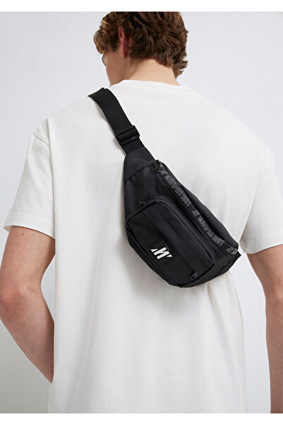 Mavi Pro Detaillierte schwarze Gürteltasche 0911566 -900