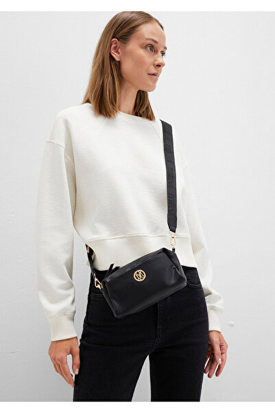 Mavi Black Crossbody Bag with Seal Logo Detail 1912662-900