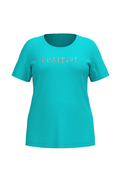 bilcee Жіночий футболка з принтом Fresh для великих розмірів 4068