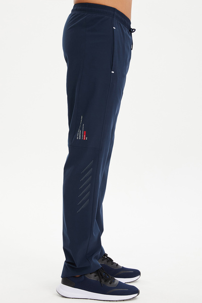 bilcee Navy Blue Men's Sweatpants - Thin Woven 0633