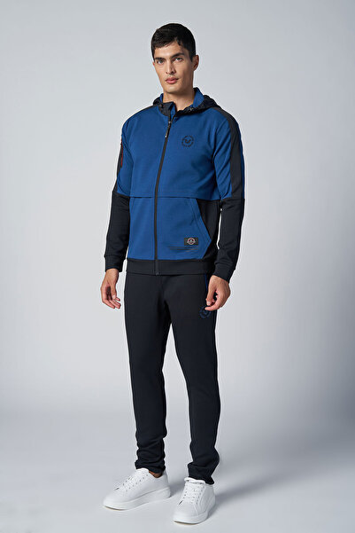 bilcee Men's Indian Hooded Lycra Cotton Tracksuit 1525