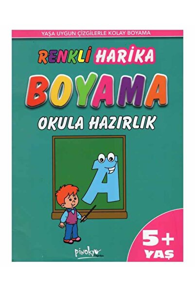 Pinokyo Yayınları Colorful Cool Painting School Preparation (Age 5+)