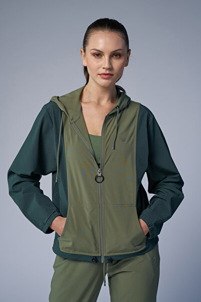 bilcee Jachetă sport cu glugă țesută Combu pentru femei 4172