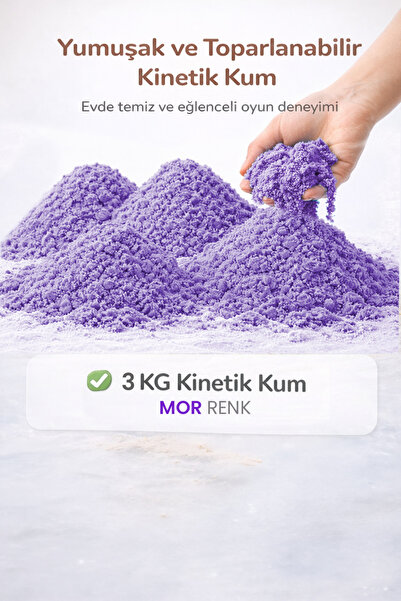 Kinetic Sand 3 KG Kinetik Kum - Eğitici ve Öğretici Oyun Kumu