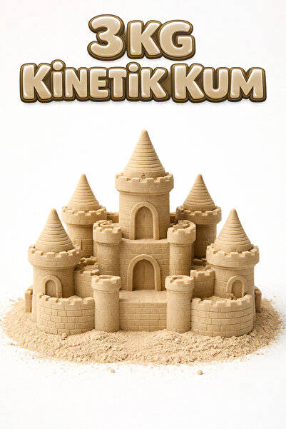 Kinetic Sand 3 KG Kinetik Kum - Eğitici ve Öğretici Oyun Kumu