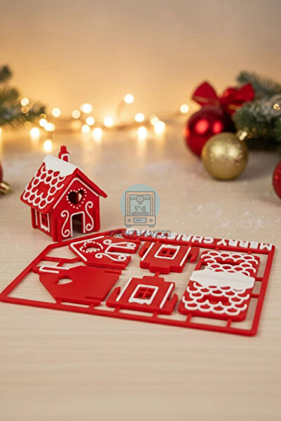 Printhane 3D Merry Christmas Mini House – Assemble It Yourself Christmas Deco...