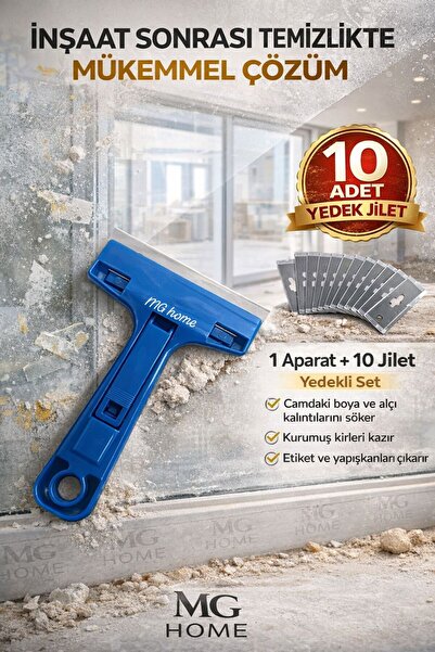 VENON 1 Adet Aparat + 10 Adet Jilet Premium Max Set Cam Kazıma Aparatı Çizmez...