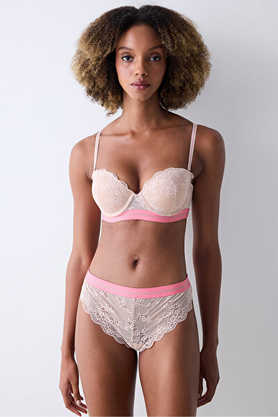 Penti Pop Up Lace Dantel Vizon Sütyen