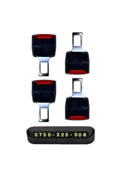 Generic Extensie centură de siguranță auto - 4 bucăți + suport temporar pentr...