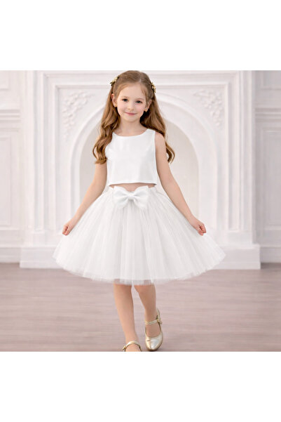 NSMLİFE Fusta tutu pentru fete cu cataramă în față