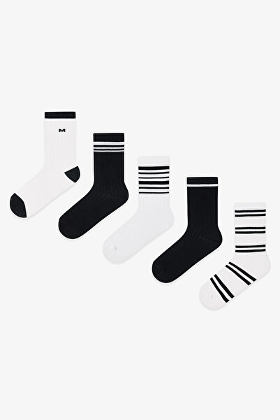 Penti 5 Pairs of Cotton Striped Socks