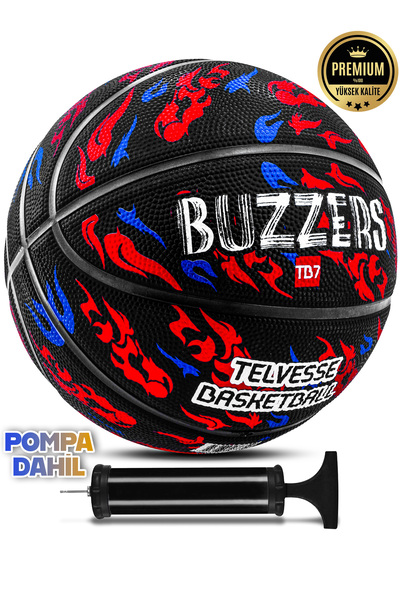 Telvesse TB-500 Buzzers Basketbol Topu Pompalı Grafiti Kauçuk Dayanıklı Deep ...