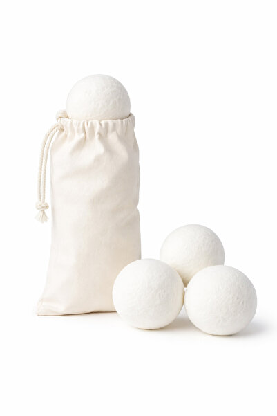 fionze كرات تجفيف الغسيل الطبيعية صوف XXL - مجموعة من 3 قطع - للغسالة والمجفف