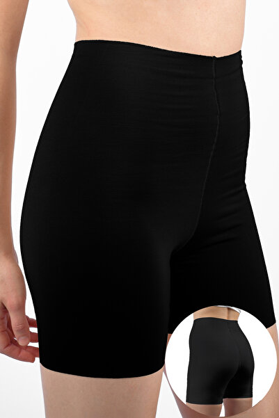 Bolero Kadın Dikişsiz Pima Pamuk Şort Siyah