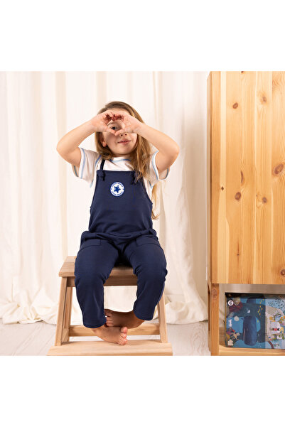 Zuppers Baby Boy Salopet and T-Shirt Set Navy Blue