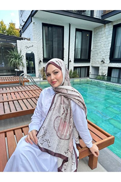 zesu co İthal Vual İpek Şal İç Göstermeyen Kaymayan Tesettür Şal
