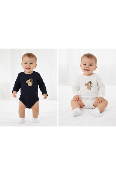 umudum bebis 3 LÜ NAKIŞLI ÇITÇITLI UZUN KOL BODY ZIBIN RİBANA KUMAŞ