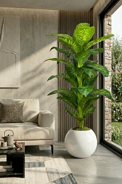 Cihan Çiçekçilik Difen Bahya Yapay Ağaç 160 Cm Küre Saksı