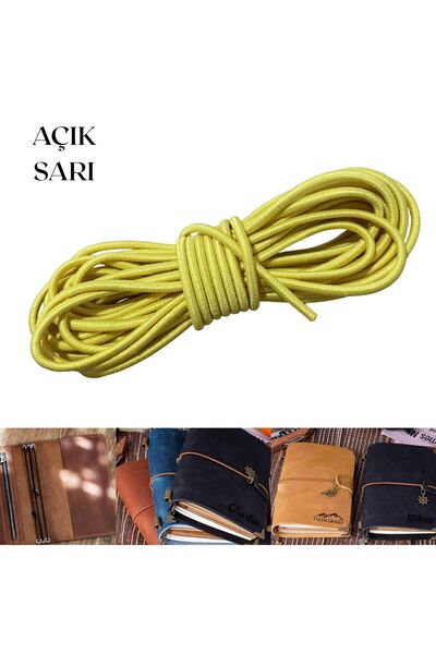 ipekbazaar 3 mm Round Rubber Cord 2 Mt, Notebook Agenda Cover Fixing, Hobby, ...