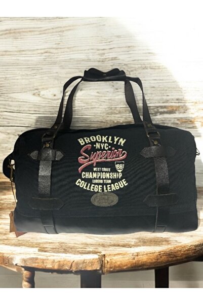 Old Cotton Vintage Renkli Baskılı Seyahat Spor Gezi Kamp Çantası Travel M Bag...