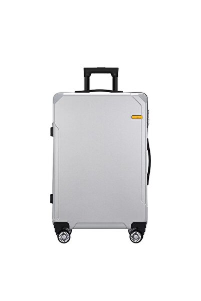 Generic Swiss Case 20 Inch Carry On Suitcase, Silver, 3-Layer, 4 Double Spinn...