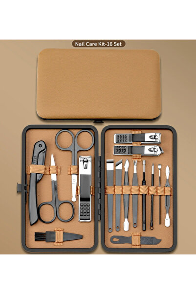 OEM Set profesional de manichiură 16 piese cu etui