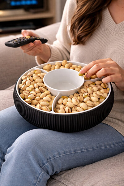 PLUS LIGHT Kuruyemiş Tabağı İki Hazneli