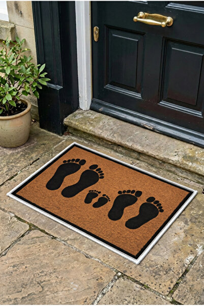 Zevahir Home Διακοσμητικό χαλάκι πόρτας Family Footprints