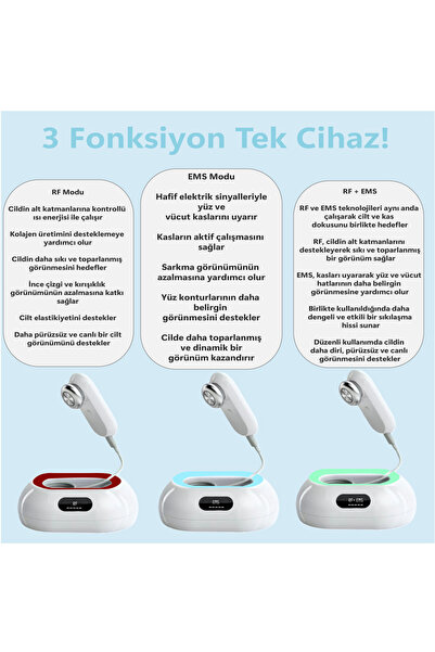 ROBX A07 Yeni Nesil Rf Ems Cilt Sıkılaştırıcı Gıdı Sarkma Ve Germe Cilt Bakım Cihazı