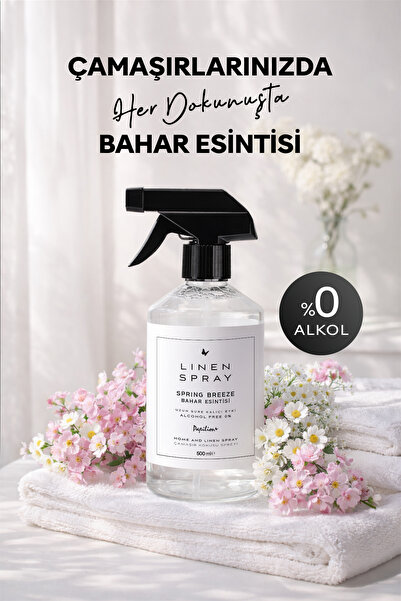 Papilion Bahar Esintisi Sprey Çamaşır Kokusu 500 ml Alkolsüz Formül Kalıcı Fe...
